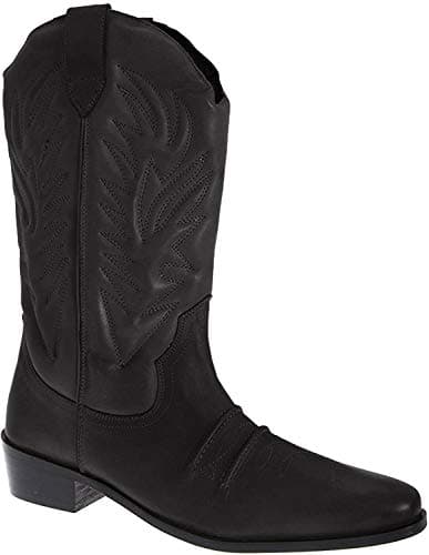 Image of Gringos Mens High Clive Western Cowboy Boots (11 UK) (Black)