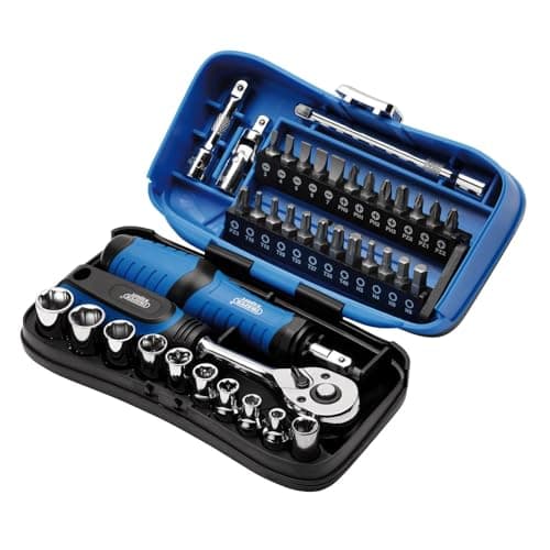 Image of Draper 04713 Expert Socket and Bit Set, 1/4" Sq. Dr. (39 Piece)