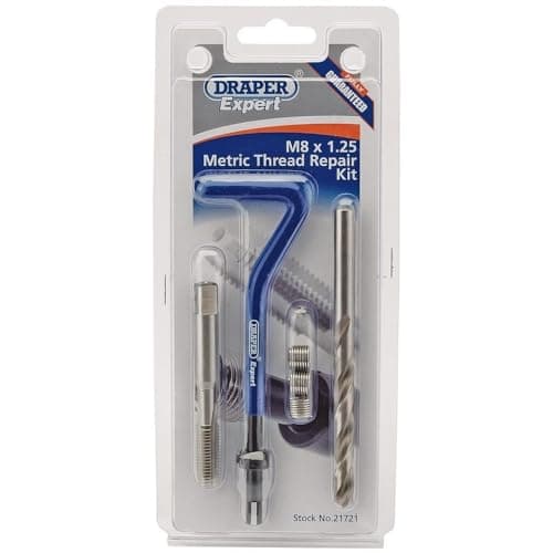Image of Draper 21721 DHCK-A Expert M8 x 1.25 Metric Thread Repair Kit , Blue