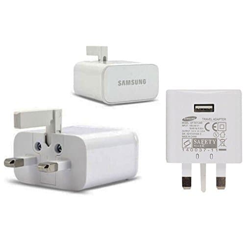 Image of Genuine Original Samsung EP-TA200 / EP-TA20 Adaptive Fast Charging Adaptive UK Wall Plug (White Charger ONLY)