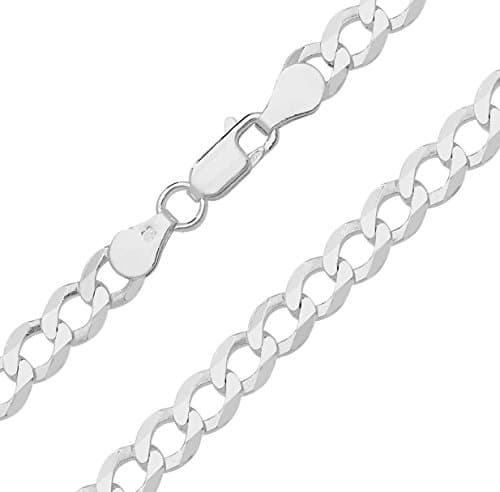 Image of 925 Sterling Silver Men/Ladies Curb Chain - 41cm*5mm WJS14035L16