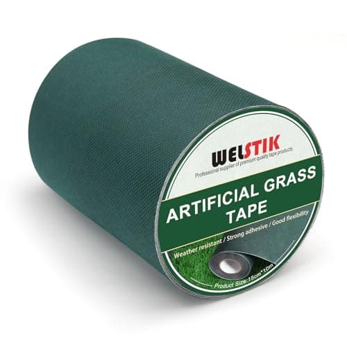 Image of WELSTIK Artificial Grass Tape For Jointing Fixing Green Lawn Mat Rug(Green, 15CM X 10M)