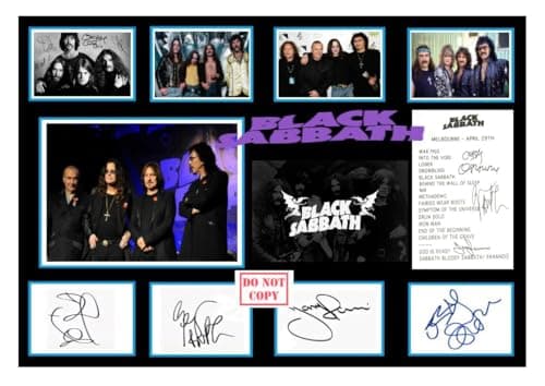 Image of (123) Black Sabbath Ozzy Osbourne Music Legends Signed A4 Photograph (21 X 297 CM) Art Work Wall Art Display (REPRINT) #####
