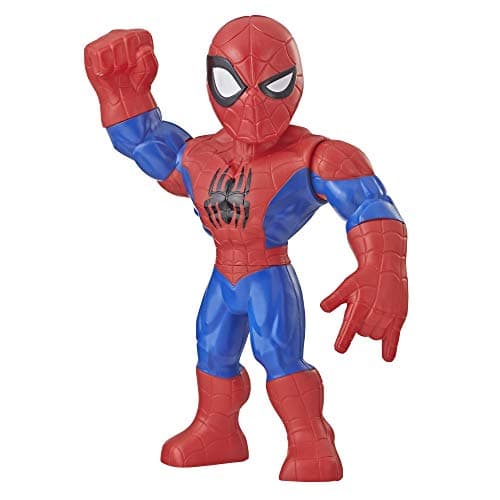 Image of Playskool Heroes Marvel Super Hero Adventures Mega Mighties Spider-Man Collectible 10 Inch Action Figure, Toys for Kids Ages 3 and Up