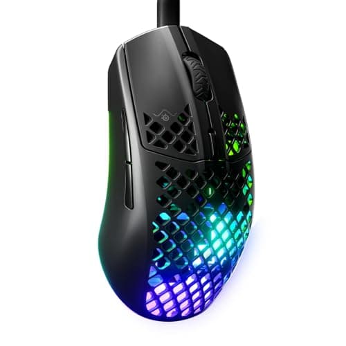 Image of SteelSeries Aerox 3 - Holey RGB Gaming Mouse - Ultra-lightweight Water Resistant Design - 8,500 DPI TrueMove Core Optical Sensor - Onyx