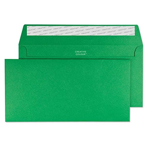 Image of Blake Creative Colour DL+ 114 x 229 mm 120 gsm Peel & Seal Wallet Envelopes (208) Avocado Green - Pack of 500