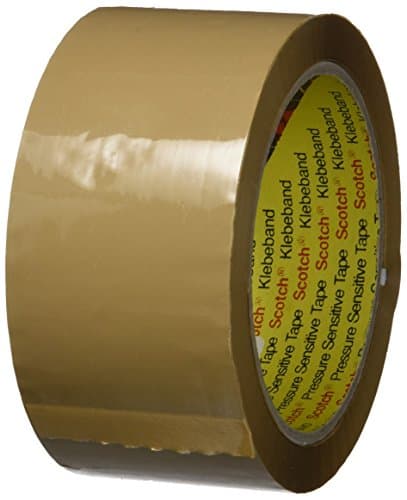 Image of 3M 371 Box Sealing Tape, 50 mm x 66 m, 0.048 mm, Brown, 6 Piece
