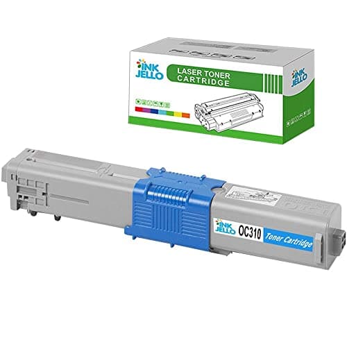 Image of InkJello Compatible Toner Cartridge Replacement for OKI C310 C330 C331 C510 C511 C530 C531 MC351 MC352 MC361 MC362 MC561 MC562 OC310C (Cyan, Single-Pack)