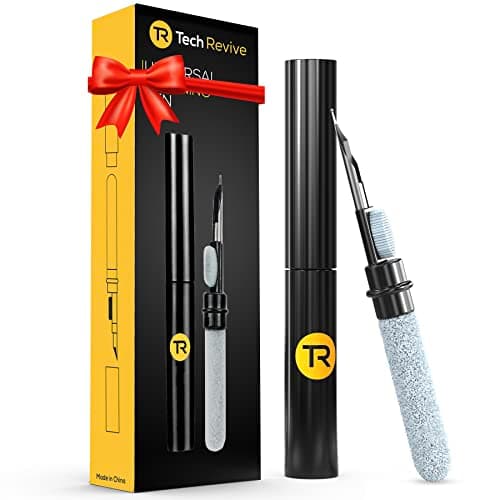 Image of AirPod Cleaning Kit - 3-in-1 Airpod Cleaner for AirPod, Airpod Pro, Earbuds, Earphones, iPhone, Charging Case. Tech Revive Next Gen Cleaning Kit with Metal Tip, Sponge and Brush.