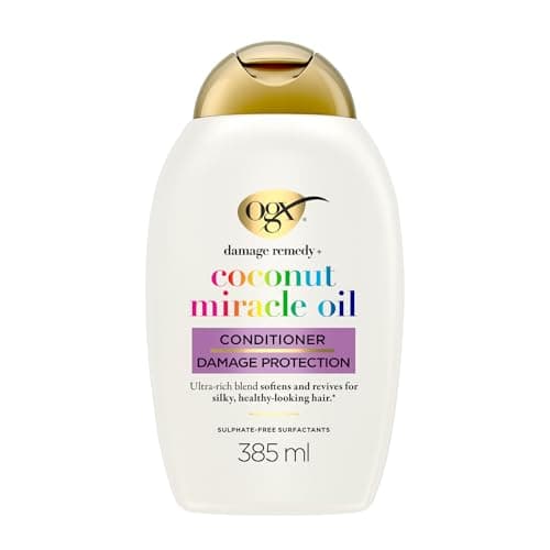 Image of OGX Damage Remedy with Coconut Miracle Oil Conditioner, Softens and Revives Hair, for Silky and Healthy-Looking Hair, Sulfate Free, 385ml