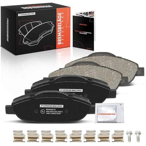 Image of Frankberg Brake Pad Set incl. 4x Pads Front Compatible with 308 SW I 4E 4H 308 I 4A 4C 308 CC 4B 3008 MPV 0U 3008 Van 0U Replace# 1609253080,1617270080