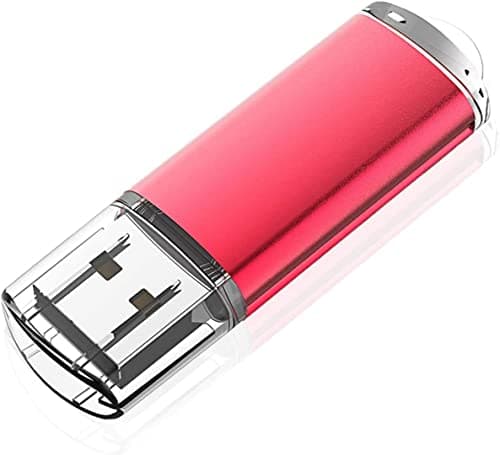 Image of KOOTION 128 GB USB 2.0 Flash Drive Thumb Drive Memory Stick Pen Drive with LED Indicator, Red