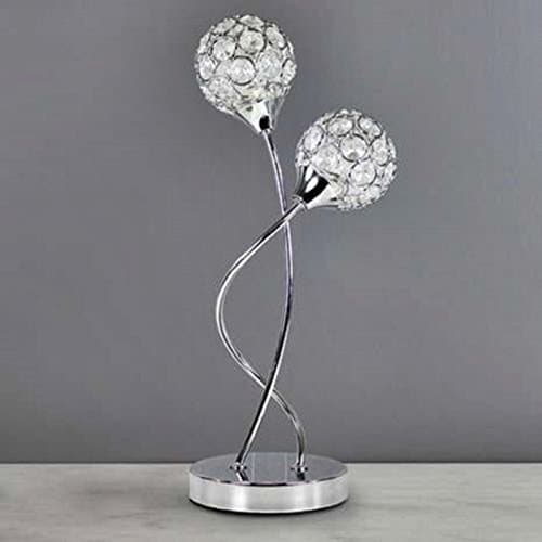 Image of Sphere One Size 2 - Globe Shape Light Chrome Table Lamp - Chrome
