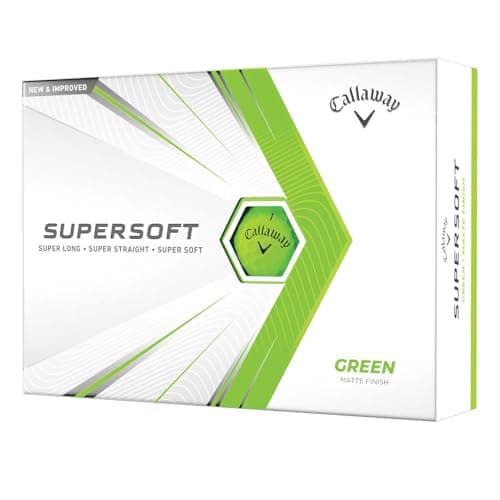 Image of Callaway 2021 Supersoft Golf Balls,Green,Supersoft Matte