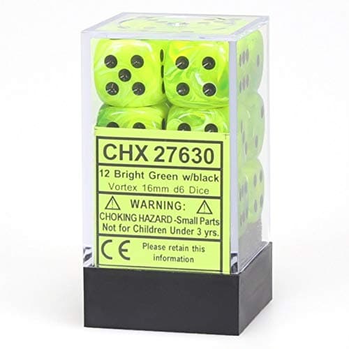 Image of Chessex 27630 Dice, green, 16 mm