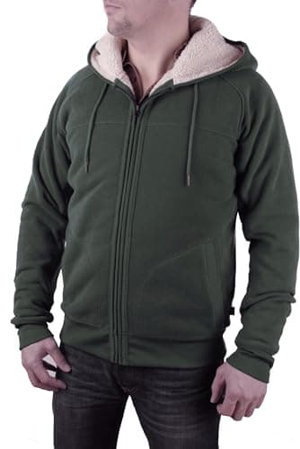 Image of Timberland Men's Jacket Teddylining Wells RIVER FULL ZIP Size M - Khaki, Men, M