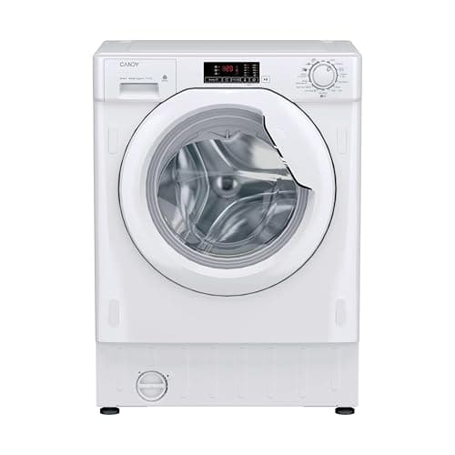 Image of Candy Smart Integrated Washer Dryer, 9 Kg Wash plus 5 Kg Dry, Combined Cycle Class E, 1400 RPM, 3 Rapid Cycles, White, 60x53x82 cm - CBD 495D14-80