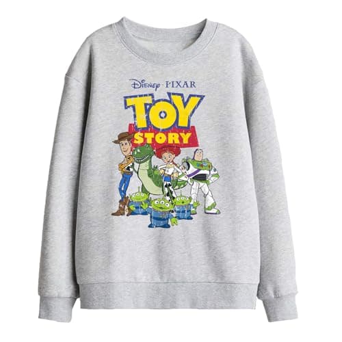 Image of Disney Toy Story Group Kids Sweatshirt, Athletic Heather, 9-11