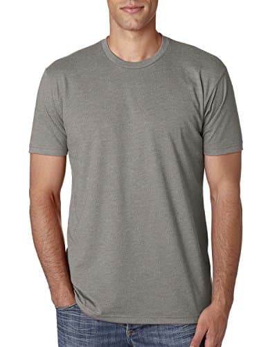 Image of Next Level Apparel Men's CVC Crewneck Blended T-Shirt - Ash - Large