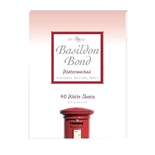 Image of Basildon Bond Writing Pad 137 x 178mm White (Pack of 10) 100105351 FINCHLEY Pen Free