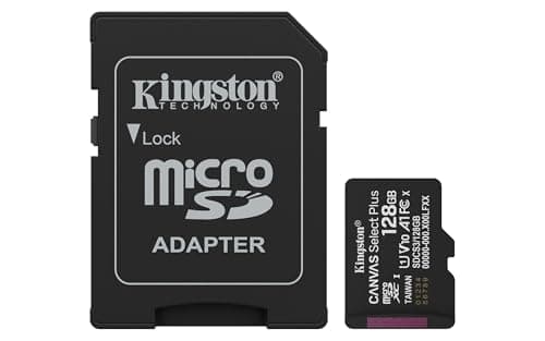 Image of Kingston Canvas Select Plus microSD Memory Card 128GB microSDXC Gen3 150MB/s A1 Card + Adapter - SDCS3/128GB