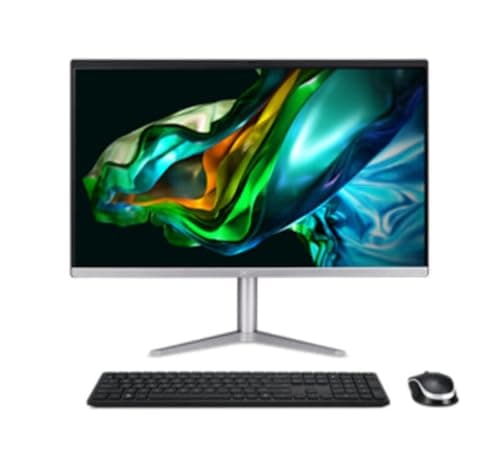 Image of acer Aspire C24-1300 AIO | 23.8" 1366x768 HD | Ryzen 5-7520U - 512GB SSD Hard Drive - 8GB RAM - AMD Radeon 610M | 4 cores @ 4.3 GHz - 4GB GDDR6 Win 11 Home Black