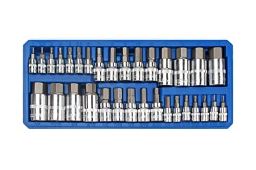 Image of Blue Spot Tools 32 PCE 1/4" 3/8" & 1/2" Hex Bit Socket Set (2-19mm) (1/4"-9/16")