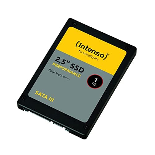 Image of Intenso Internal 2.5" SSD SATA III Performance, 1TB, 550MB/s, Black, Solid State Drive