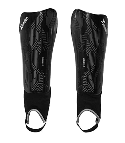 Image of Precision Origin.0 Shin & Ankle Guards, Black/Black