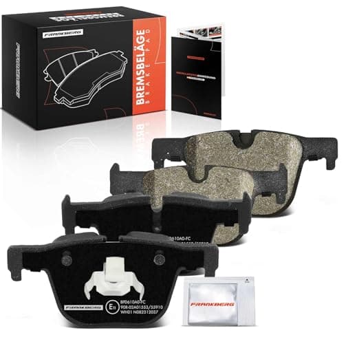 Image of Frankberg Brake Pad Set incl. 4x Pads Rear Compatible with 3 Series Touring F31 4 Gran Coupe F36 3 Series F30 F80 3 Gran Turismo F34 Replace# 34206799813