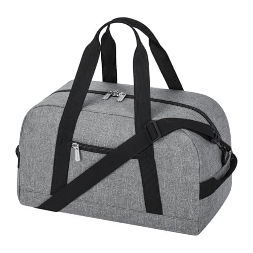 Image of Small Duffle Bag 14 inch Carry On Mini Duffel Bag Lightweight for Travel Gym Sport-Grey