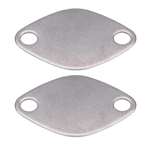 Image of Valve Blanking Plate,2 Pcs 8mm EGR Valve Blanking Block Plate Kit for Replacement for Renault Espace Laguna Master TRAFIC Vauxhall MOVANO Popular