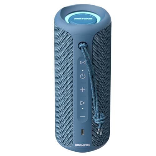 Image of MIATONE Boompro Bluetooth Speakers 36W Portable Speaker with Stereo Sound Bass, Bluetooth 5.3 Wireless IPX7 Waterproof Speaker with USB Type C Charging Port and 5000mAh 16H Playtime (Blue)