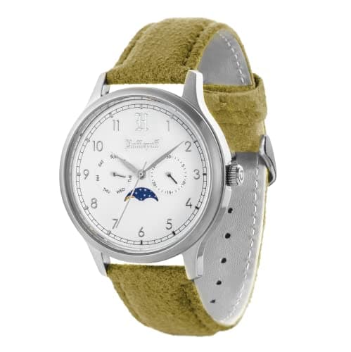 Image of Uncle Jack Harry Potter Limited Edition Watches for Men and Women | Stainless Steel Case, Suede Band | Hogwarts House Collection- Gryffindor, Slytherin, Hufflepuff & Ravenclaw, Hufflepuff, 40mm,