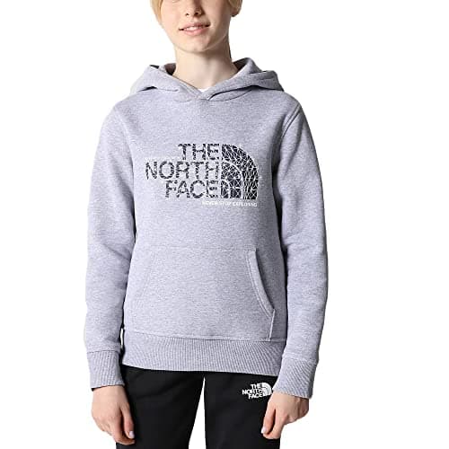 Image of The North Face Boys Drew Peak Hooded Sweatshirt Grey Code 7X55-DYX, grey, 10-12 Years