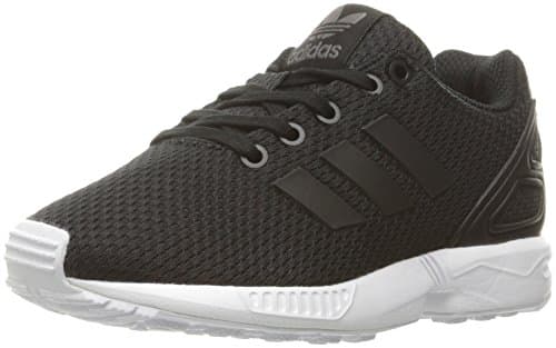 Image of adidas Originals Boys' ZX Flux C Running Shoe, Black/White, 1 Medium US Little Kid