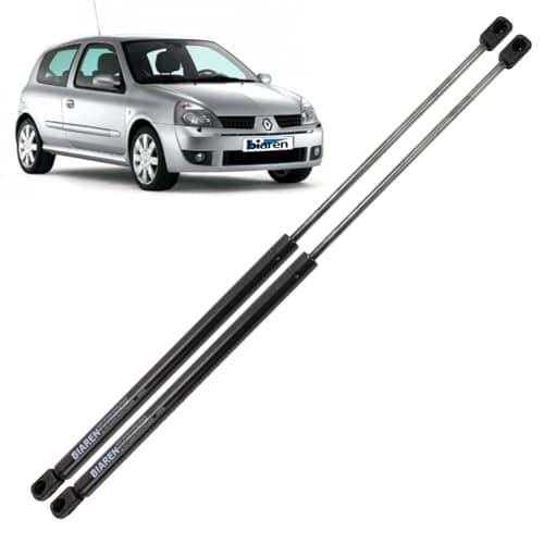 Image of BIAREN 2x Rear Tailgate Boot Gas Struts For Renault Clio Mk2 Hatchback (1998-2012) Lift Support System 340 (N) 412 MM 7700842256 8200048867