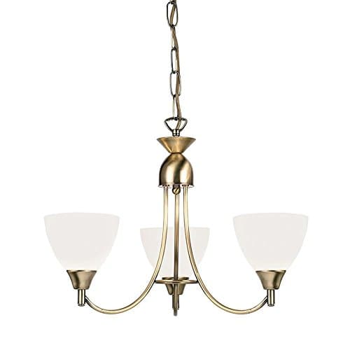 Image of ENDON Alton 3lt pendant 60W - antique brass plate 1805-3AN