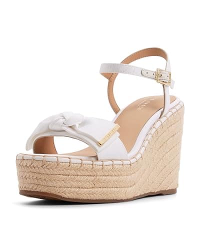 Image of Ted Baker Women's Gia Heeled Sandal, White Overflow, 5