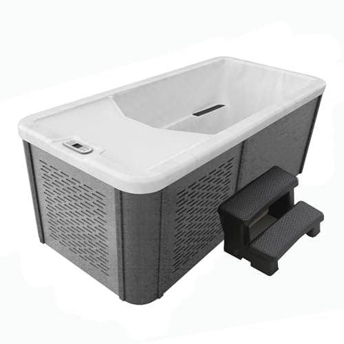Image of CANADIAN SPA CO. Great Lakes Chill Therapy Tub - Fill, plug in, and experience it Grey Finish