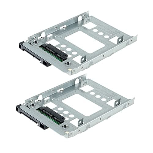 Image of 2-PACK BOWONG 2.5" to 3.5" SAS SATA SSD HDD Adapter 654540-001 Caddy Bracket Tray CAGE Hot Swap Plug with Screws