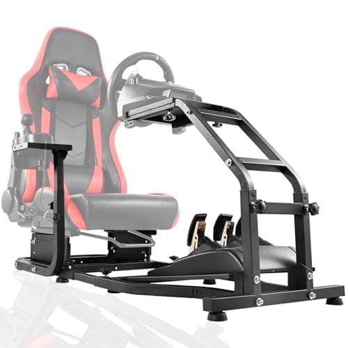 Image of Dardoo Racing Simulator Cockpit Adjustable Fit for Logitech G27 G29 G920 G923, for Thrustmaster T300, for Fanatec Driving Steering Wheel Stand Gaming Frame, Not Included Wheel, Pedal and Seat