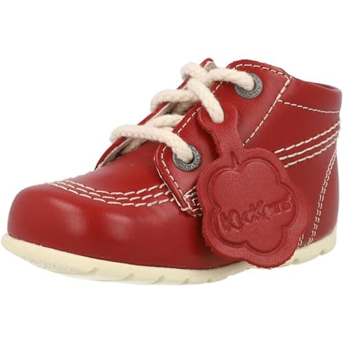 Image of Kickers Unisex Baby Kick Hi Ankle Boots with Zip | Extra Flexibility For | Easy On And Off, Brown, 3 UK Child