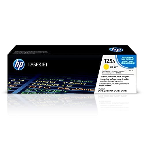Image of HP CB542A 125A Original LaserJet Toner Cartridge, Yellow, Single Pack