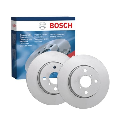 Image of Bosch BD2106 Brake Disc Set - 258 mm Vented Coated Discs - Front Axle - ECE-R90 Certified - Great Cooling, Advanced Corrosion Protection - 1 Set of 2 Discs