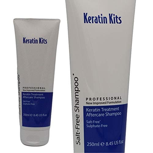 Image of Keratin Kits Pro Pure Salt & Sulfate -Free (No SLS, SLE, ALSS) NEW FORMULATION, Aftercare Shampoo for Extensions & to Prolong Keratin Treatments 250ml. Vegan