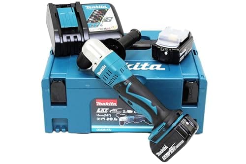 Image of Makita DDA351RMJ 18 V Li-ion LXT Angle Drill with Keyless Chuck Complete with 2 x 4.0 Ah Li-ion Batteries and Charger in a Makpac Case