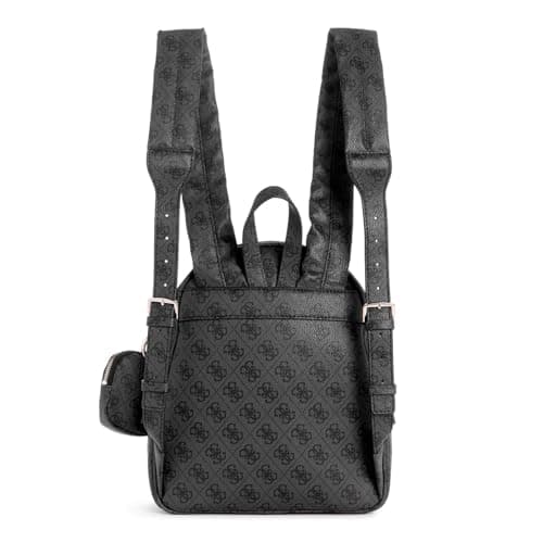 Image of GUESS Women's Power Play Tech Backpack, Coal logo, One size