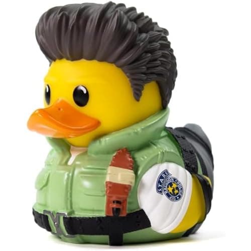 Image of TUBBZ Boxed Edition Chris Redfield Collectible Vinyl Rubber Duck Figure - Official Resident Evil Merchandise - Horror TV, Movies & Video Games