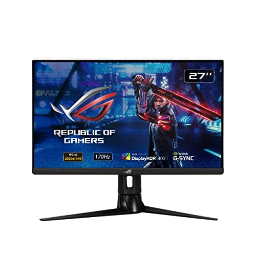 Image of ASUS ROG Strix XG27AQ HDR Gaming Monitor – 27 inch WQHD (2560 x 1440), Fast IPS, Overclockable 170Hz (Above 144Hz), 1ms (GTG), ELMB SYNC, G-SYNC Compatible, DisplayHDR™ 400